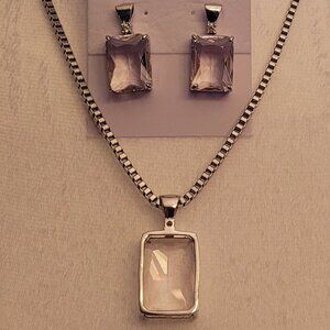 Havana necklace and earring set BNWT